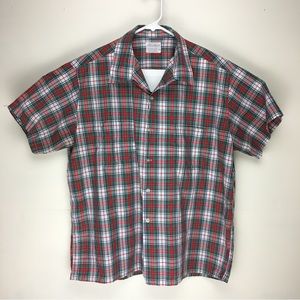 Vintage Pennleigh Made In Japan mens short sleeve button up casual shirt XL